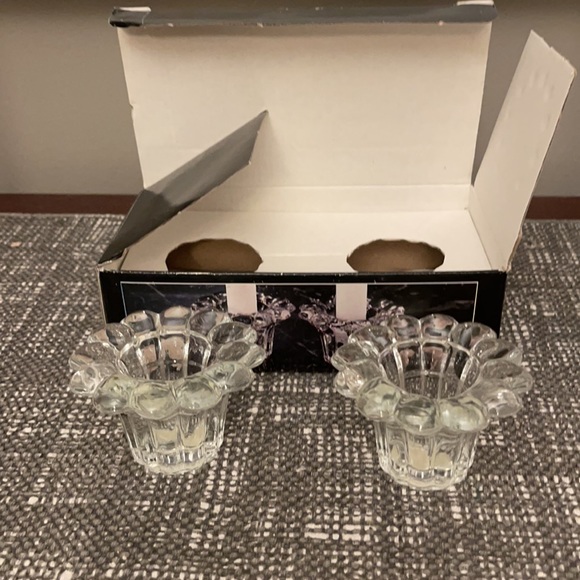 Forever Crystal set of 2 candle/votive holders. - Picture 4 of 8